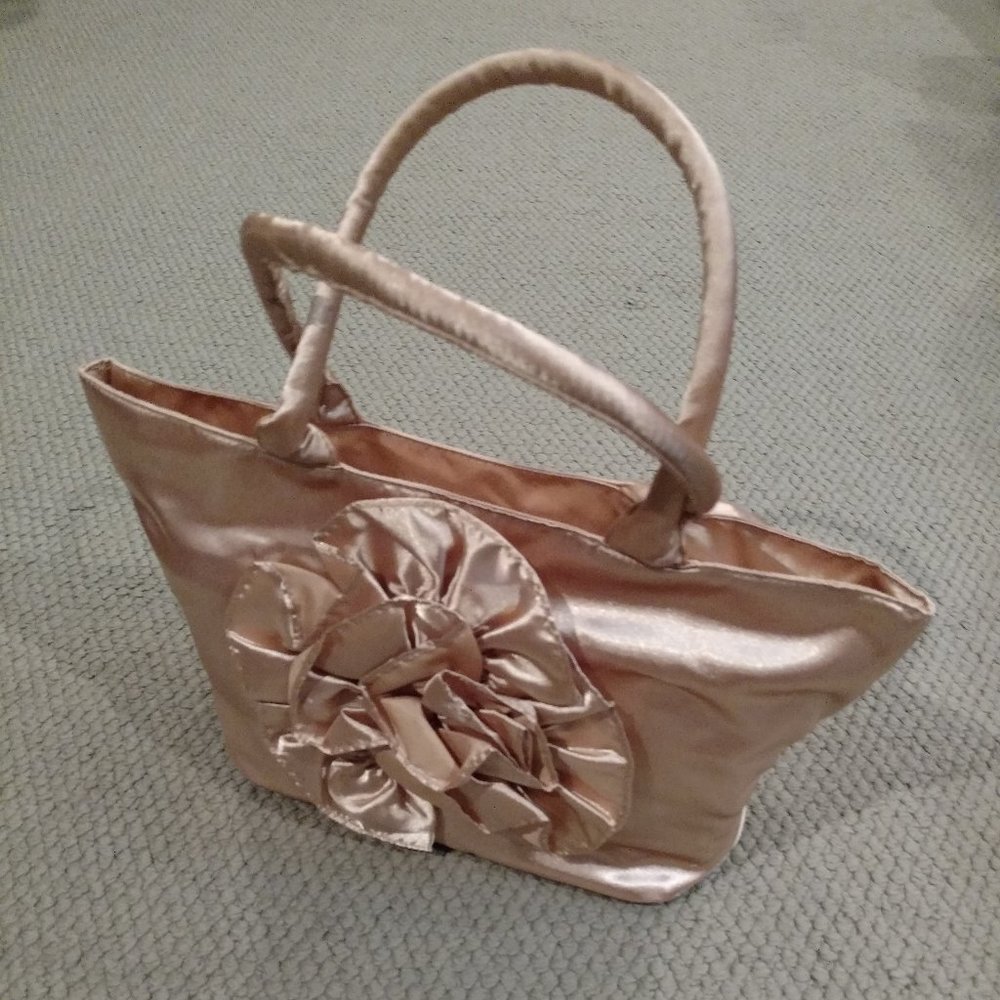 NWOT - Vintage Women's Satiny Bronze Handbag